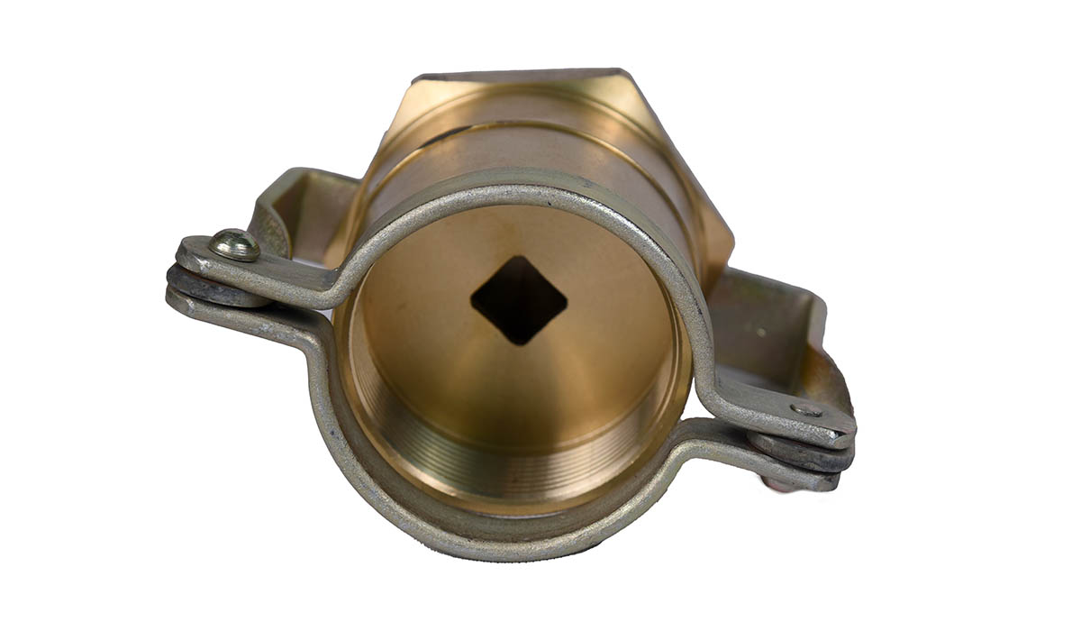 DIP CAP BRASS WITH LOCKING ARRANGEMENT – 50MM
