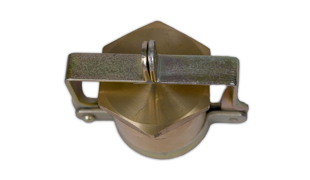DIP CAP BRASS WITH LOCKING ARRANGEMENT – 50MM