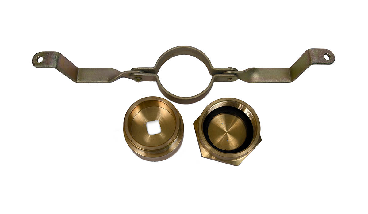 DIP CAP BRASS WITH LOCKING ARRANGEMENT – 50MM