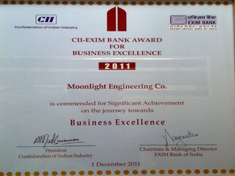 CII-EXIM Bank Award - 2010, 2011, 2012